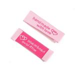 Garment Size Woven Folded Tagless Clothing Labels For Clothes Accessories
