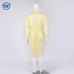 Hospital Yellow Disposable Isolation Gowns Medical Disposable Nursing Gowns