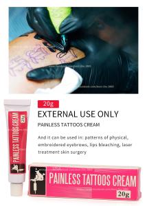Wholesale Painless Tattoo Cream Numbing Anesthetic Cream Licocaine Cream For Permanent Makeup Stop Pain from china suppliers