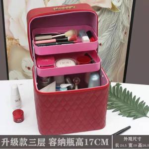 Wholesale Pink Travel Makeup Bag Organizer , Portable Large Cosmetic Bag from china suppliers