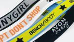 Wholesale Small Moq 30mm Custom Print Debossed Logo Soft Nylon Jacquard Ribbon