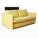 Multifunctional Apartment Sofa Bed Fabric Three-Person Living Room Sofa Art Push