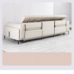 Living Room Leather Small Apartment Straight Row Leisure Sofa Designer Creative