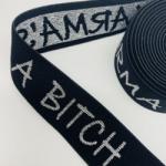 High Quality Custom Logo Polyester Spandex Tape Underwear Jacquard Sports