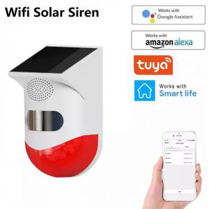 Wholesale Glomarket Tuya Smart Wifi Outdoor Solar Infrared Alarm Siren IntelligentWaterproof Security Alarm Systems from china suppliers