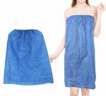 Beauty Sauna Massage Disposable Pink Spa Robes Dress Strapless