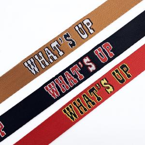 Wholesale Custom adjustable jacquard webbing durable wide woven nylon webbing pp webbing shoulder straps for bag from china suppliers