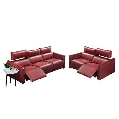 Space Capsule Italian Minimalist Leather Functional Sofa Corner Living Room
