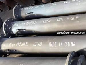 Wholesale Wear Resistant Cast Basalt Stone Lined Steel Pipe from china suppliers