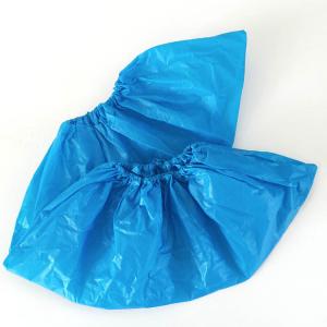 Wholesale Handmade CPE Blue Disposable Shoe Covers Anti Skid Medical Shoe Protectors from china suppliers