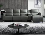 First Layer Cowhide Sofa Living Room Leather Art Intelligent Italian Furniture