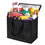 Wine Fruit Vegetable Eco Friendly Non Woven Bags , Fashion Black Non Woven Bag