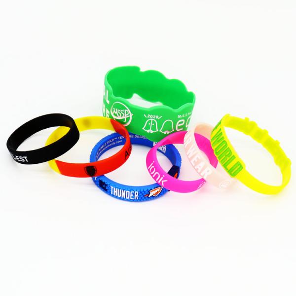 A Grade Quality Guaranteed Personalized Wristbands Silicone Rubber Band