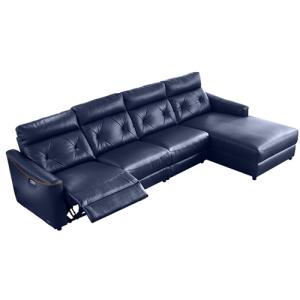 Wholesale Italian-Style Sofa Cinema Living Room Minimalist Combination First Layer Cowhide Corner Sofa from china suppliers