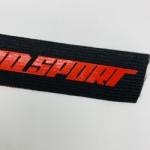 Wholesale Small Moq 30mm Custom Print Debossed Logo Soft Nylon Jacquard Ribbon