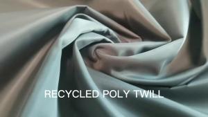 Wholesale RECYCLED POLY TWILL 272 oxford woven 100% recycled polyester twill fabric from china suppliers