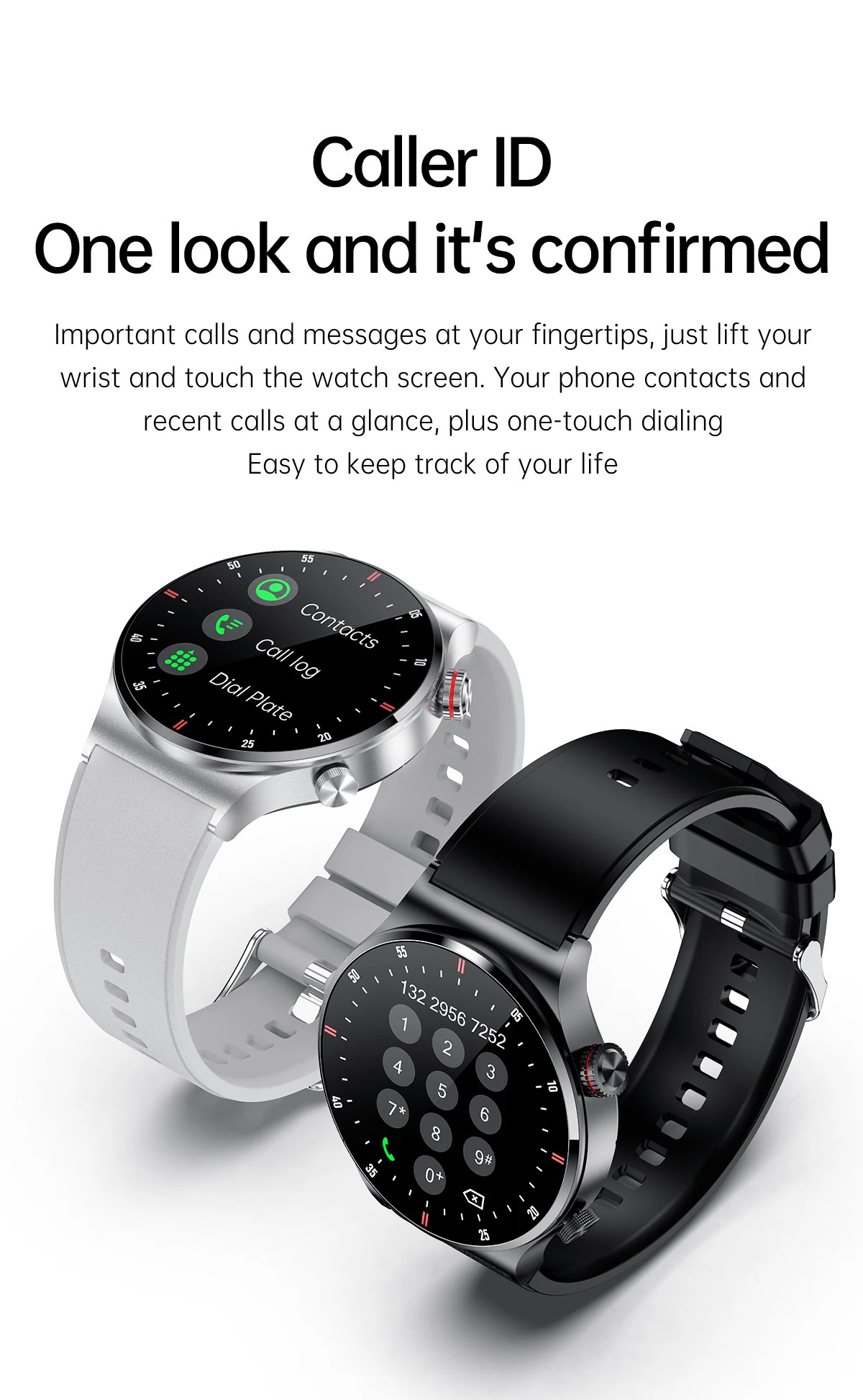 Rotary Button QW33 Outdoor Smart Watch NFC GPS Step Counting Sports Fitness