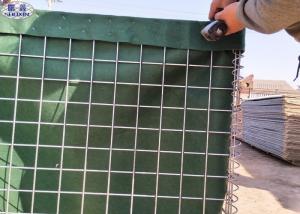 Wholesale Flexible Sand Filled Barriers Galvanized Gabion With Green Geotextile from china suppliers
