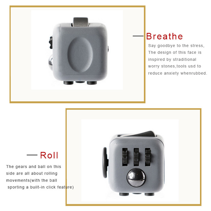 Funny Customized Promotional Gifts / Anti Stress Fidget Cube 11 Colors