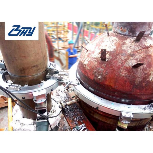 Portable Aluminum Cold Pipe Cutting And Beveling Machine Processing Various Pipes on site