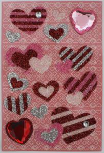 Wholesale Colorful Recollections Bling Stickers Design For Scrapbook Heart Shape from china suppliers