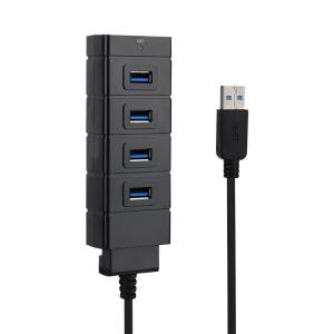 Wholesale Ultra Slim Aluminum 4 Port Black Superspeed Usb 3.0 Hub from china suppliers