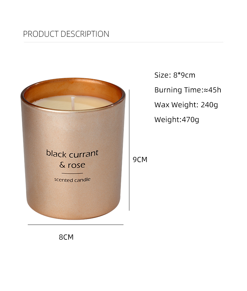 Glass Jar Sceneted Candle Aroma Soy Wax Glass Jar Candle Gift Set