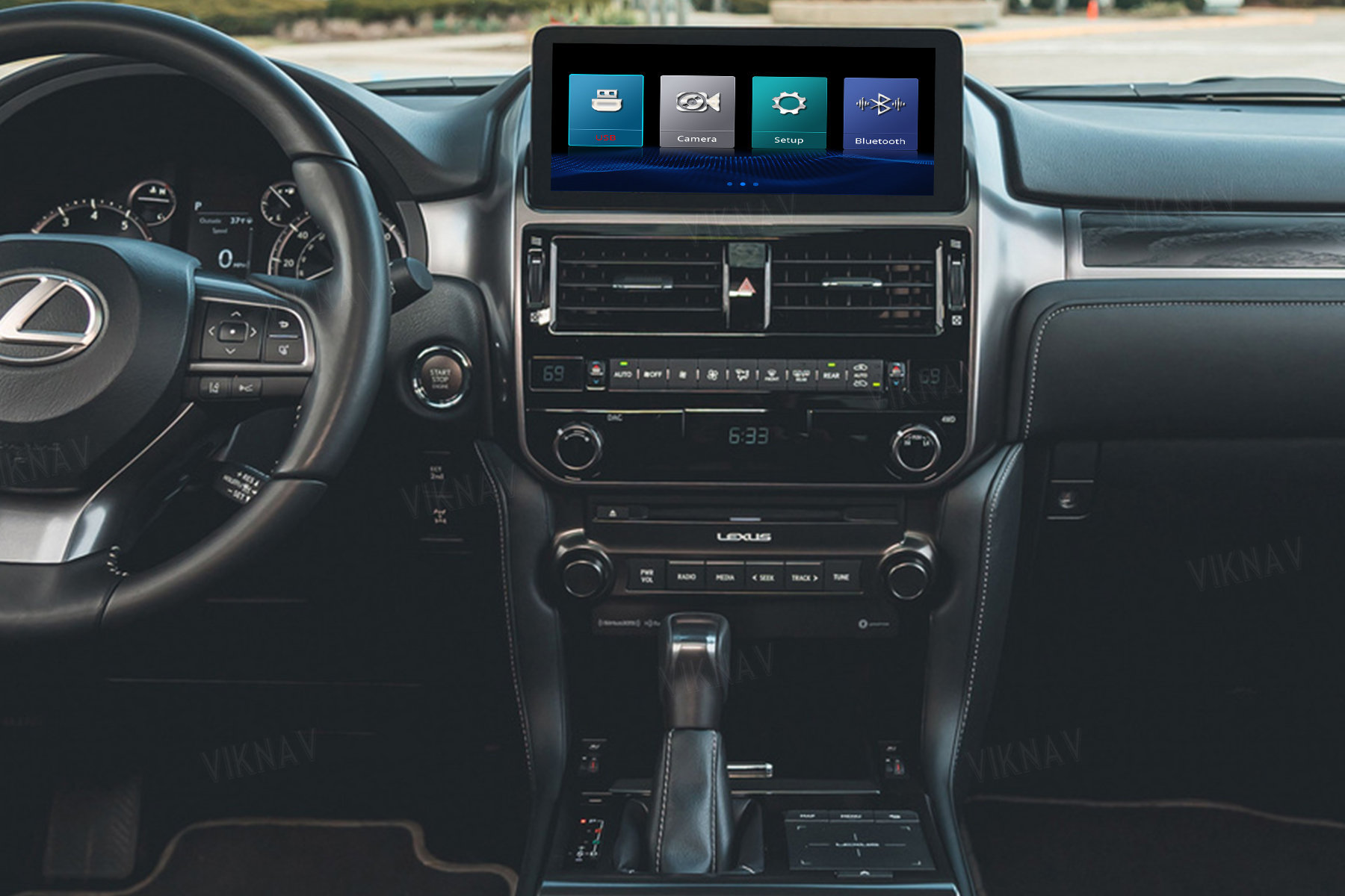 Viknav Fit For Original Car Screen Linux System For Lexus GX 2022 2023 Wireless Apple CarPlay Android Auto