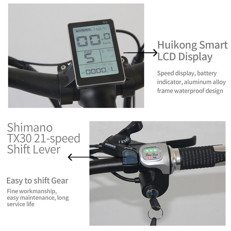 48v Ebike Fat 26 Aluminum Alloy Frame 1000W Brushless Geared
