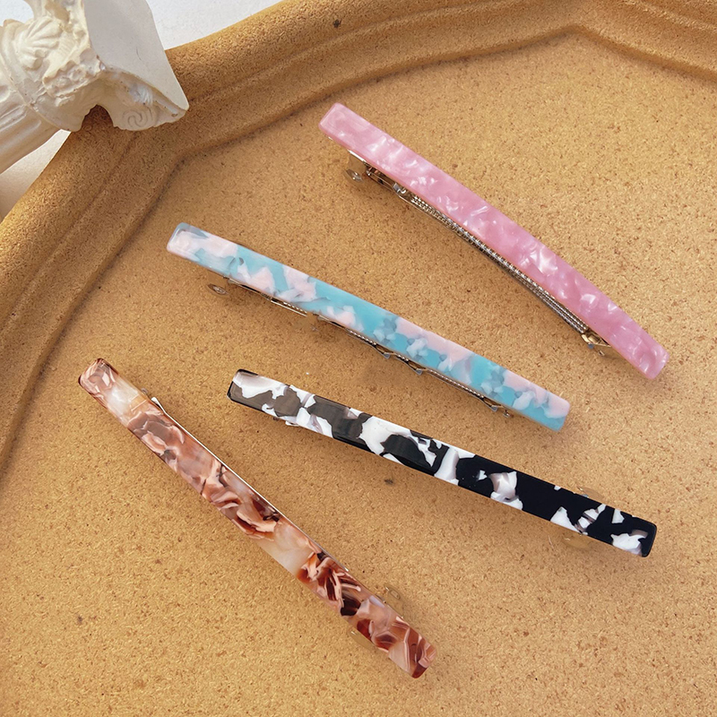 Elegant Geometric Decorative Hair Clip Claws Acrylic Women Barrettes Acetic Acid Fashion 12CM
