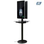 Aluminum Frame Commercial Phone Charging Station With Two Sided 32'' LCD screen