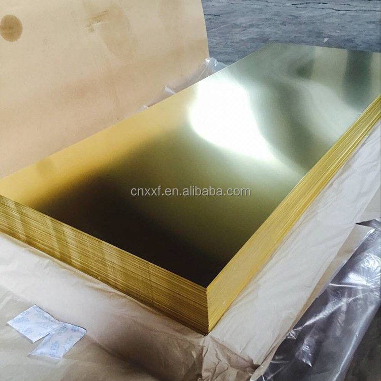Non-Alloy Customized Thickness 0.3-100mm C26800 C27200 Brass Copper Sheet Brass Sheet Plate