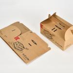Food Safe Fried Chicken Paper Togo Boxes Packaging Carry Out Containers