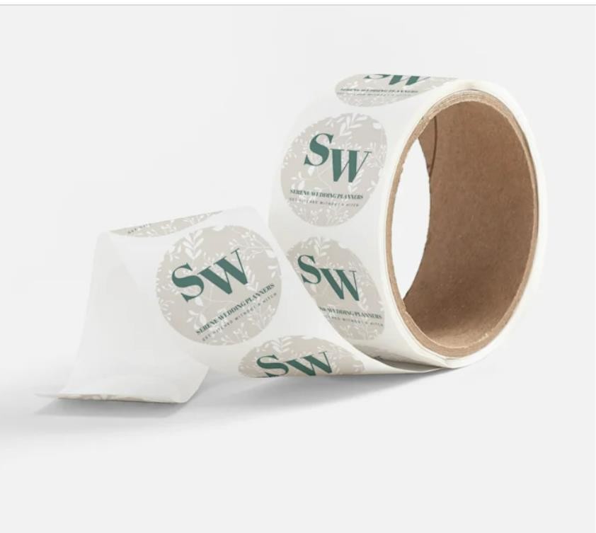 Custom Die Cut Vinyl Stickers Glossy Self Adhesive Label Roll