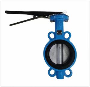 Wholesale in stock pn16 Cast Ductile Iron Wafer Lug butterfly valve with Aluminium Handle from china suppliers