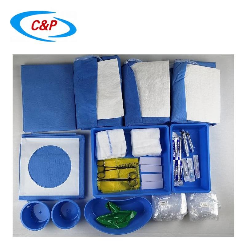 Sterile SMS Radiology Pack Disposable Surgical Drapes and Gowns