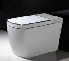 Wholesale White Smart Flush Toilet Set Floor Mounted Room Luxury Bathroom Accessories from china suppliers