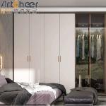 Children Room Combination Wardrobe With Modern Design And Glass Door Finish At