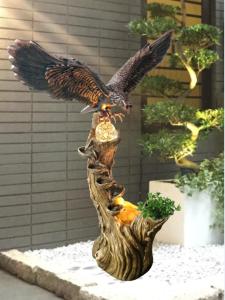 Wholesale Turning Ball Eagle Animal Outdoor Water Fountains from china suppliers