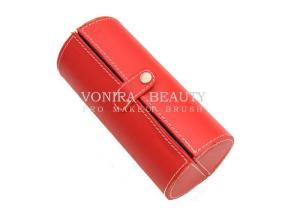 Wholesale Travel Cosmetic Makeup Brush Bag Case Button Cylinder Pouch Storage from china suppliers