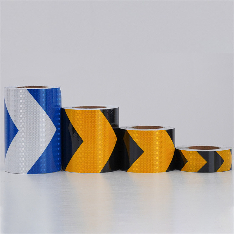 Biocolor Safety Reflective Conspicuity Tape Sticker Black And Yellow White And Red Arrow