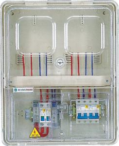 Wholesale 2 Positions Surface Mounted Electric Meter Box With Transparent Pc Door from china suppliers