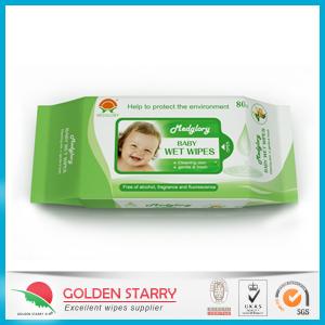 Wholesale Fragrance Biodegradable Baby Wet Wipes 80 Sheets with Flip Lid from china suppliers