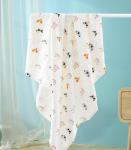 Lovely Dinosaur Printing Muslin Gauze Fabric 110gsm Good Water Absorption