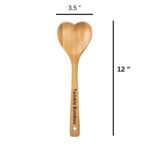 Wholesale Bamboo heart shaped salad spoon wooden serving spoon from china suppliers