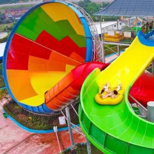 Wholesale Super Trumpet Water Park Slide with Pool for Adult from china suppliers