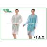 Buy cheap With Shirt Collar Knitted Cuff Disposable Lab Gowns Breathable Non Woven from wholesalers