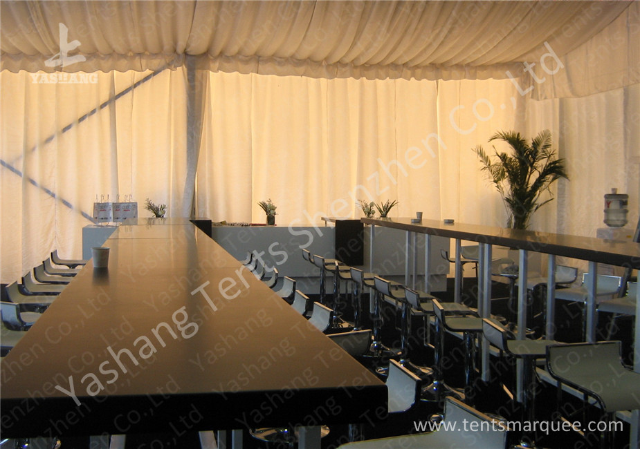 Water Proof White Event Tents , Lining Decoration Outside Canopy Tents For Events