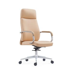 Wholesale High Back Leather Desk Swivel Chair 1 Position Tilting Mechanism from china suppliers