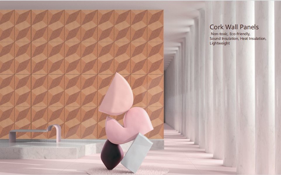 High Quality Customized Cork Wall Panels Good Acoustic Heat Insulation